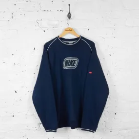 Nike Sweatshirt  - Blue - XXL