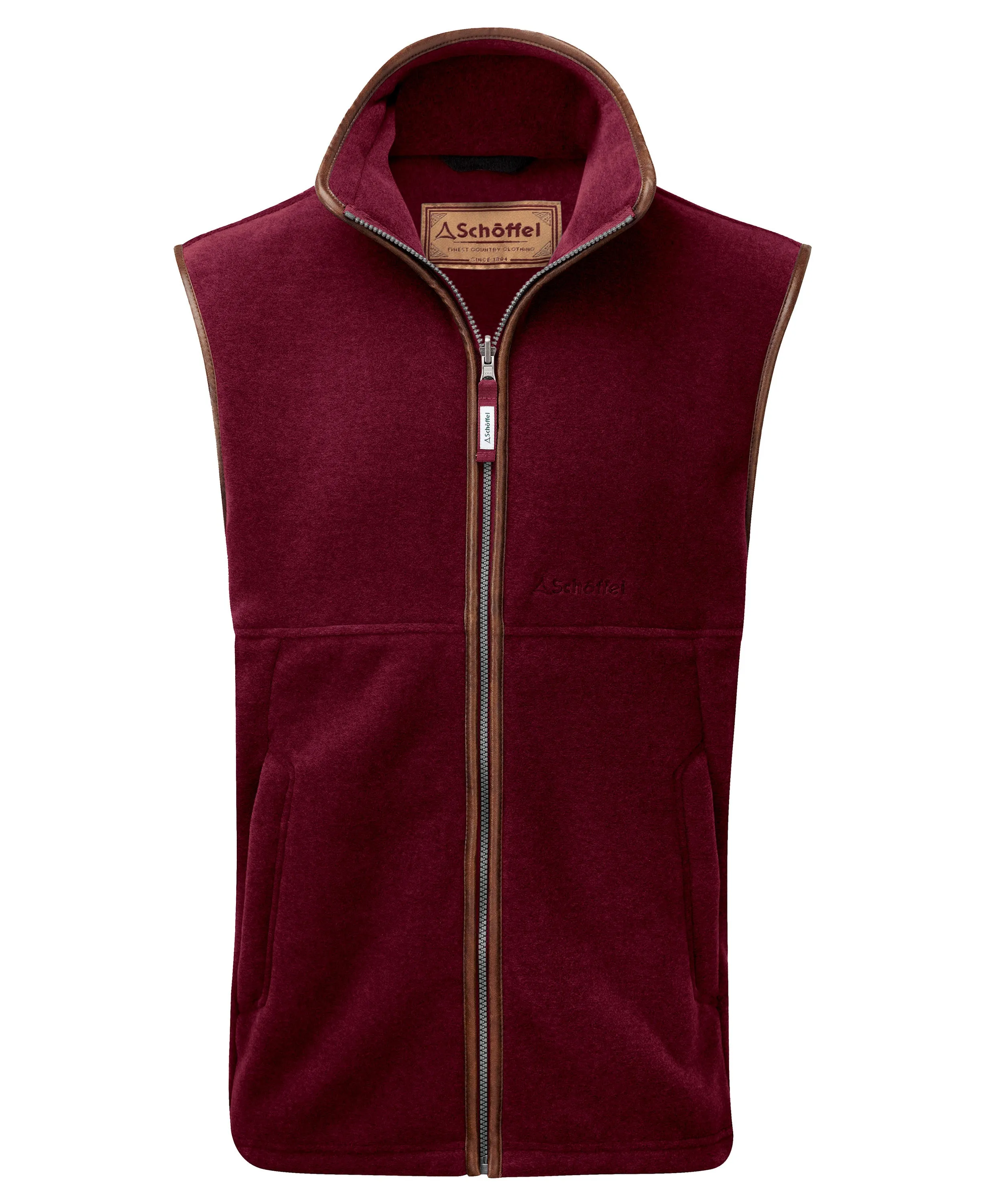 Oakham Fleece Gilet                             Claret