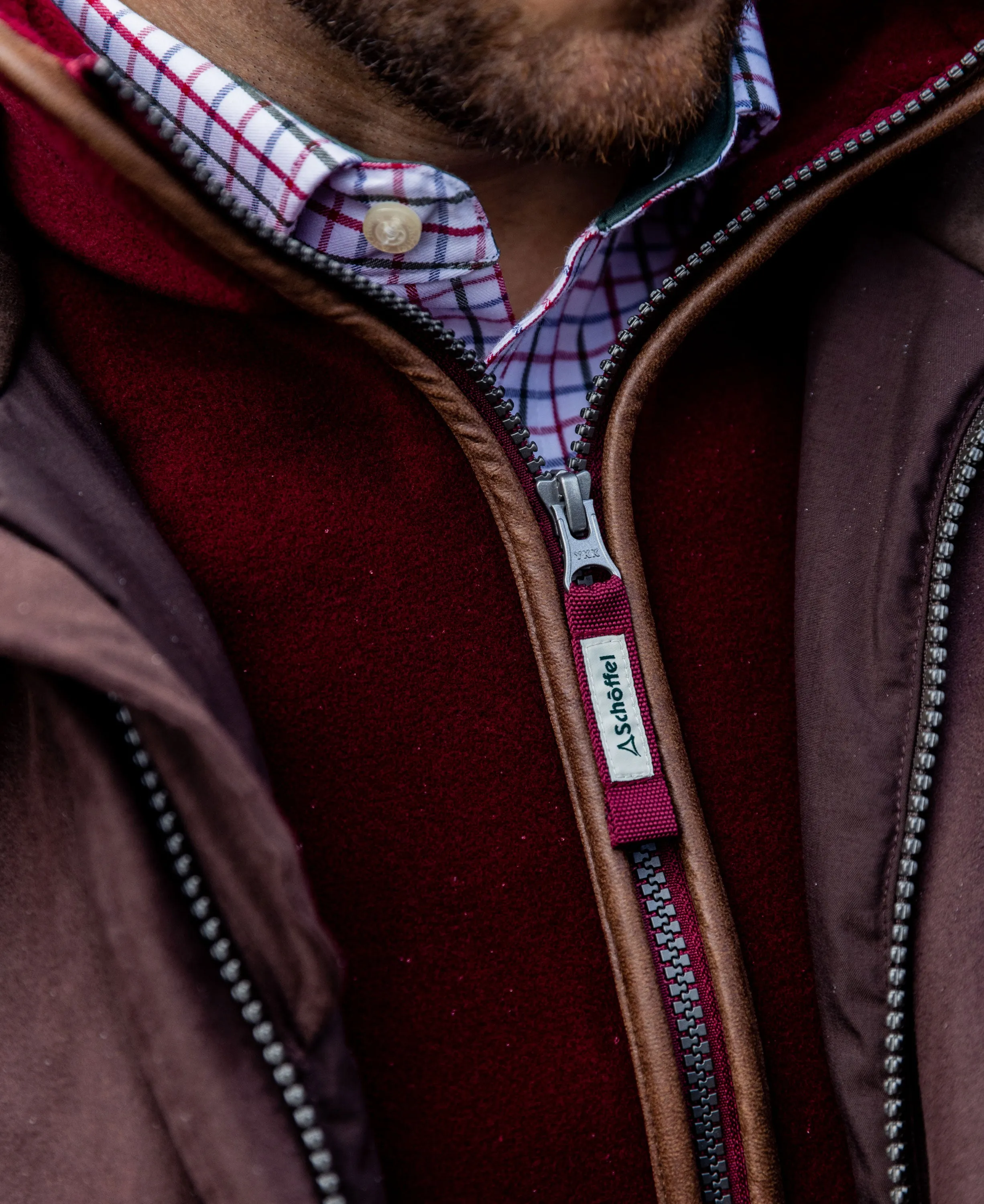 Oakham Fleece Gilet                             Claret