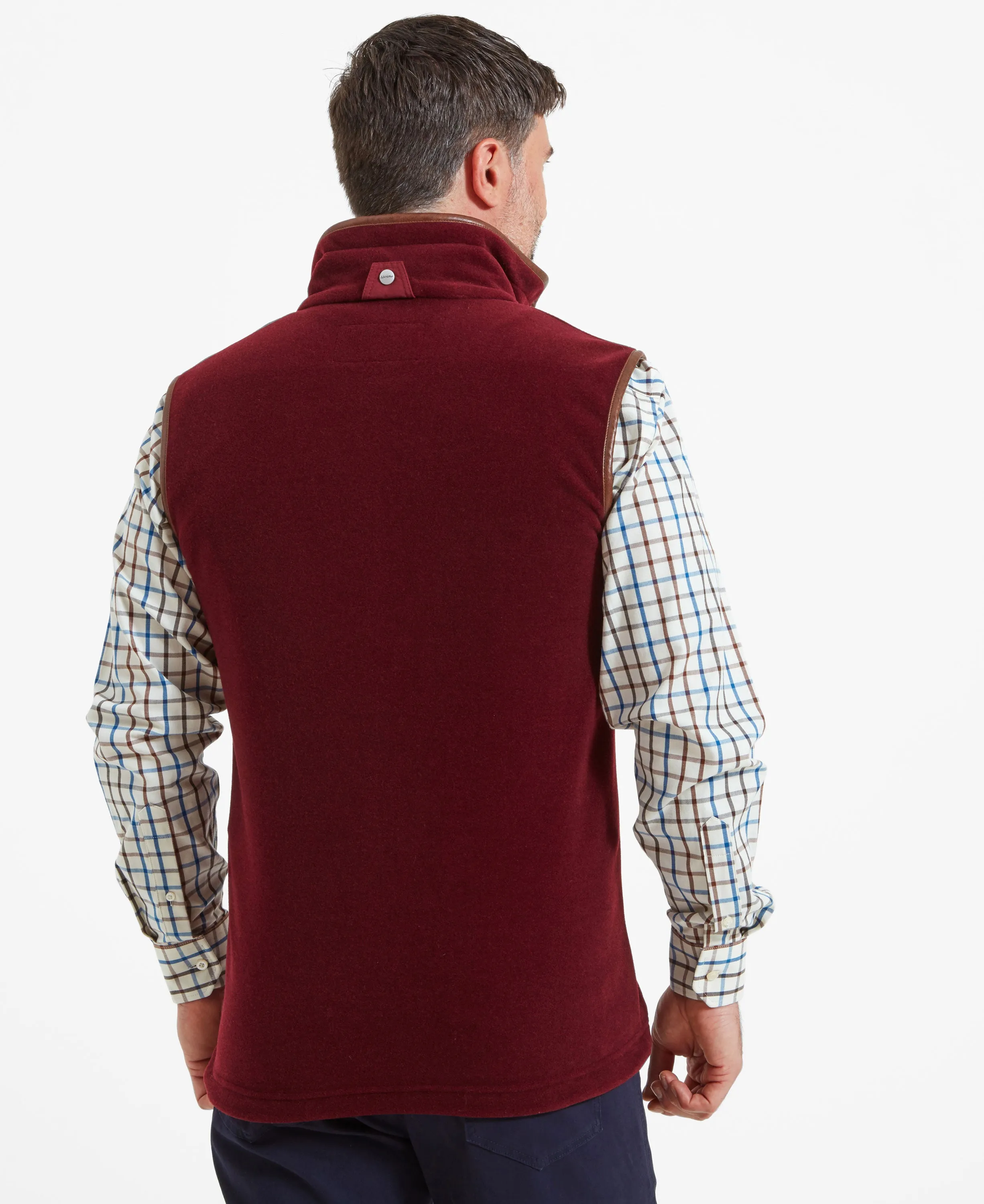 Oakham Fleece Gilet                             Claret