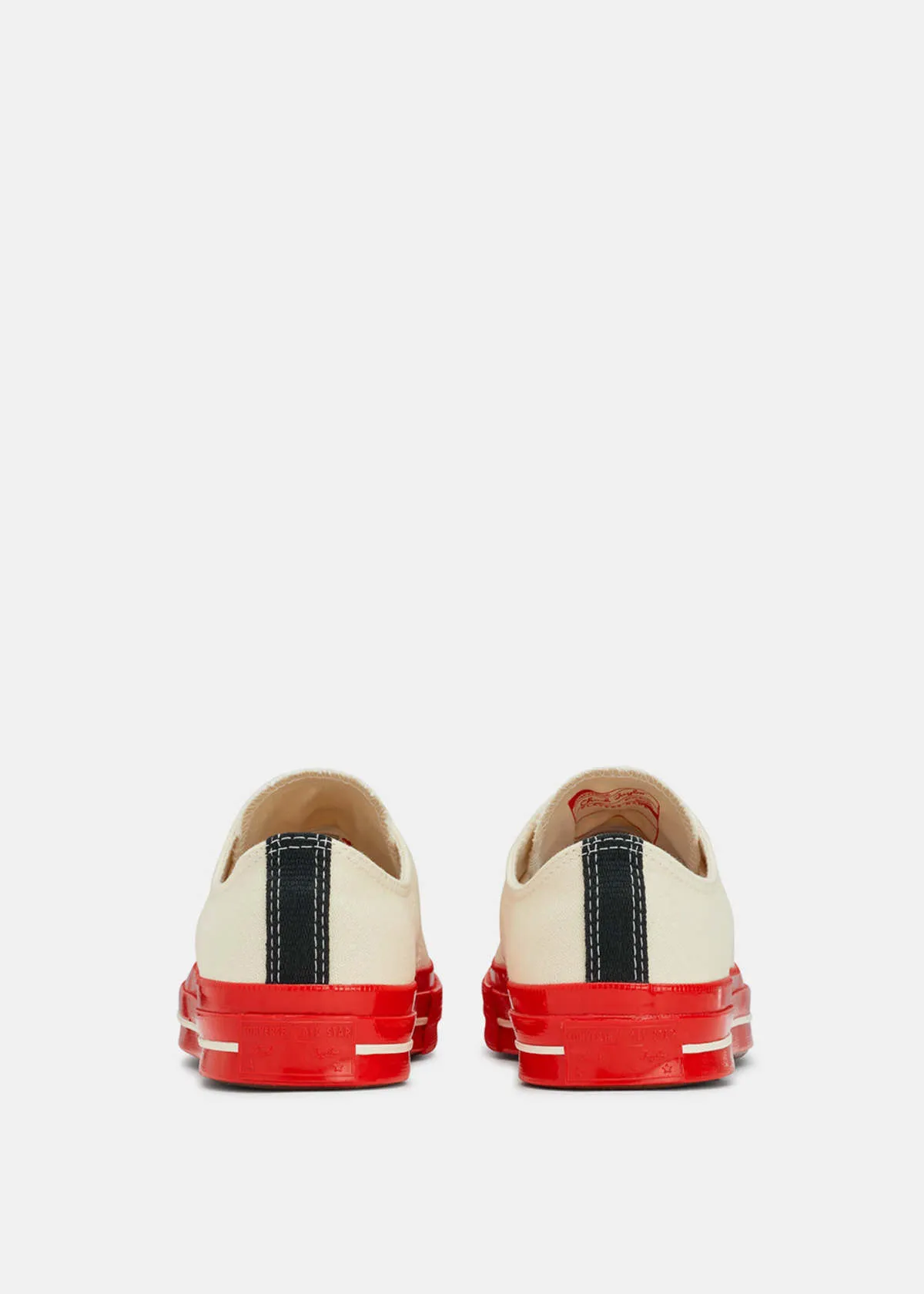 Off White & Red Converse Chuck 70 Sneakers - OFF WHITE