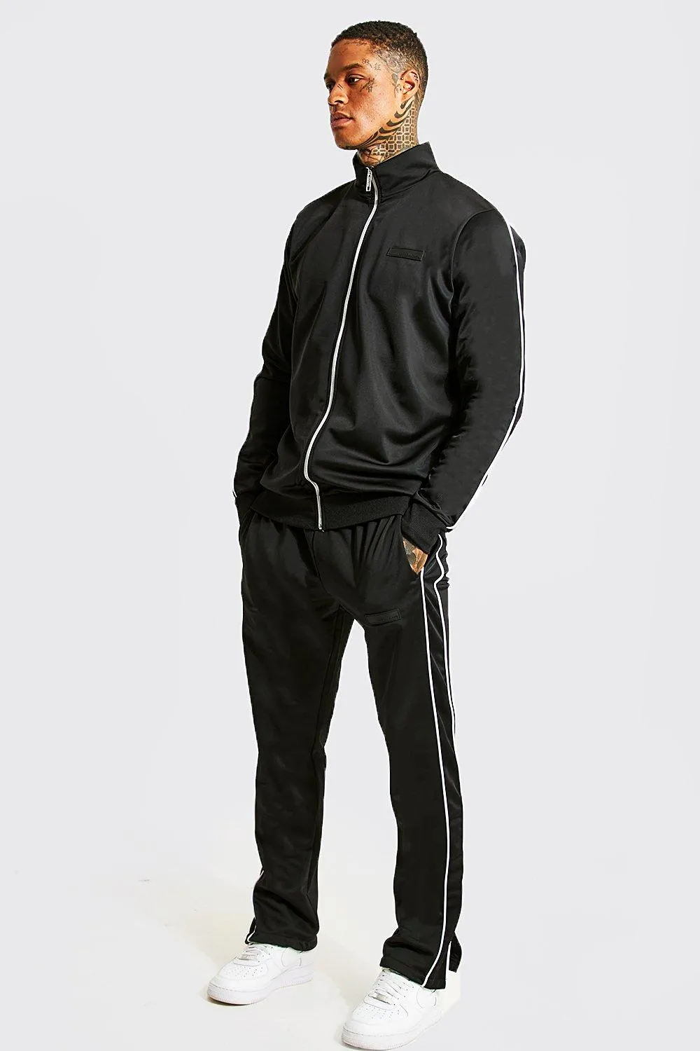 Official Man Zip Through Tricot Tracksuit