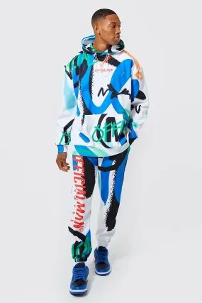 Oversized Official Man Graffiti Tracksuit