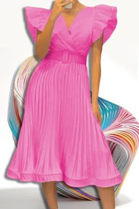 Pleated Maxi Dress