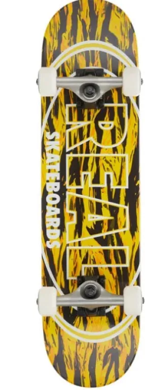 REAL STEALTH OVALS MINI COMPLETE SKATEBOARD 7.3