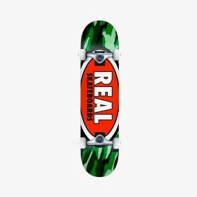 Real Team Oval Camo Skateboard Multi - 7.75"