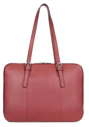 Shoulder bag with 2 red leather handles 469845