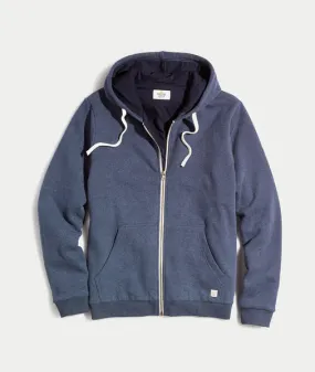 Signature Zip Lined Hoodie in Navy