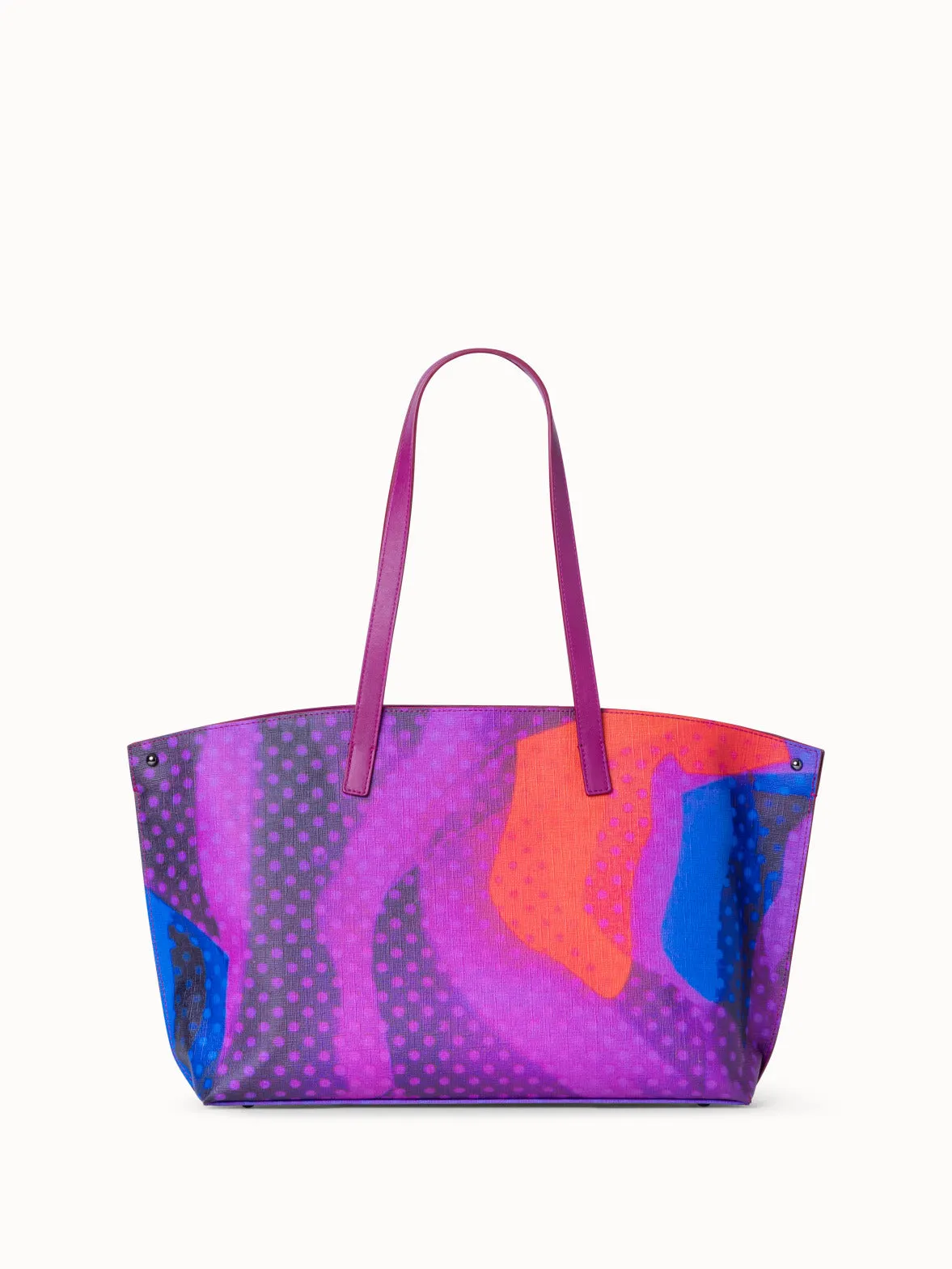 Small Ai Shoulder Bag with Superimposition Print