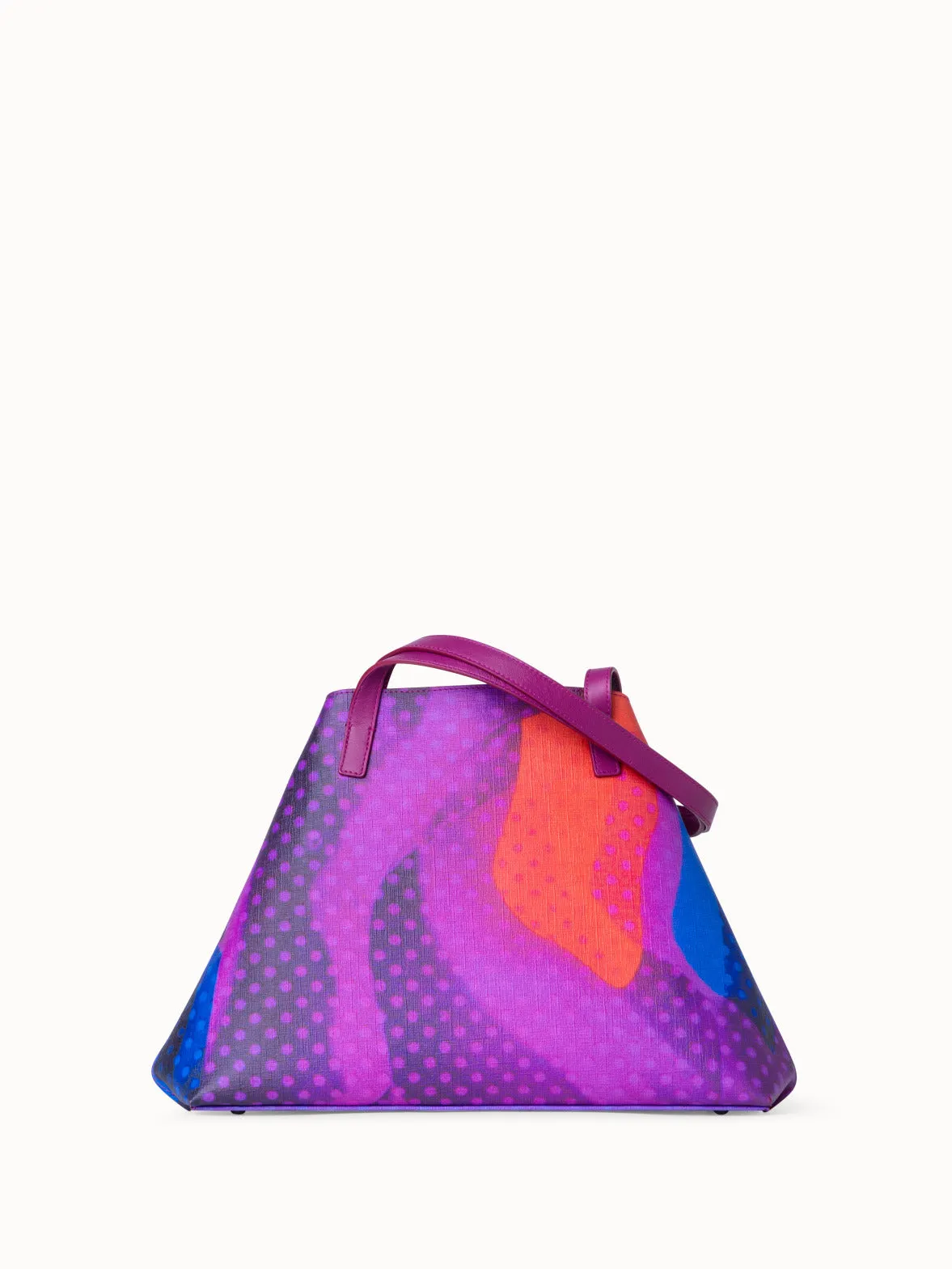 Small Ai Shoulder Bag with Superimposition Print