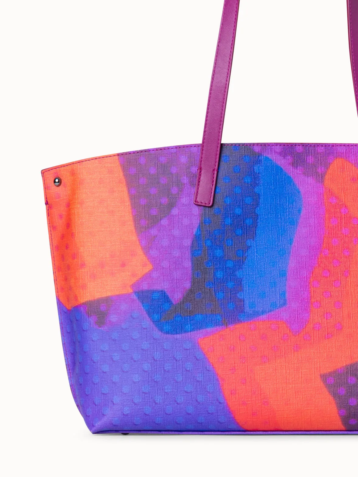 Small Ai Shoulder Bag with Superimposition Print