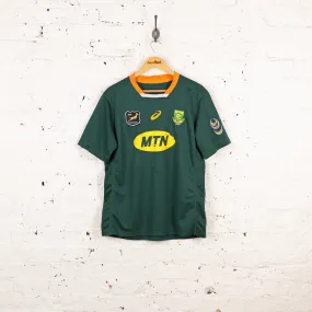 South Africa Asics 2021 Rugby Shirt - Green - L