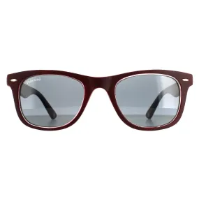 Sunglasses | Square Burgundy Rubbertouch Grey Polarized MP41 Sunglasses | montana