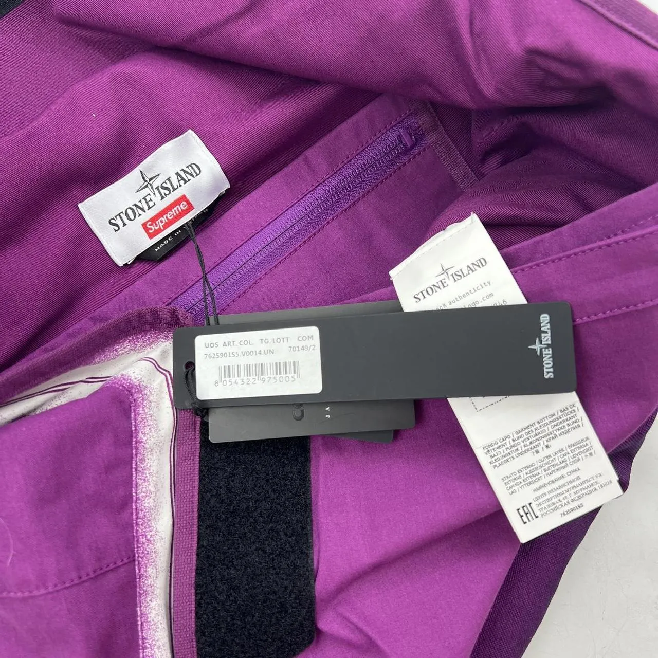 Supreme x Stone Island Purple Shoulder Bag