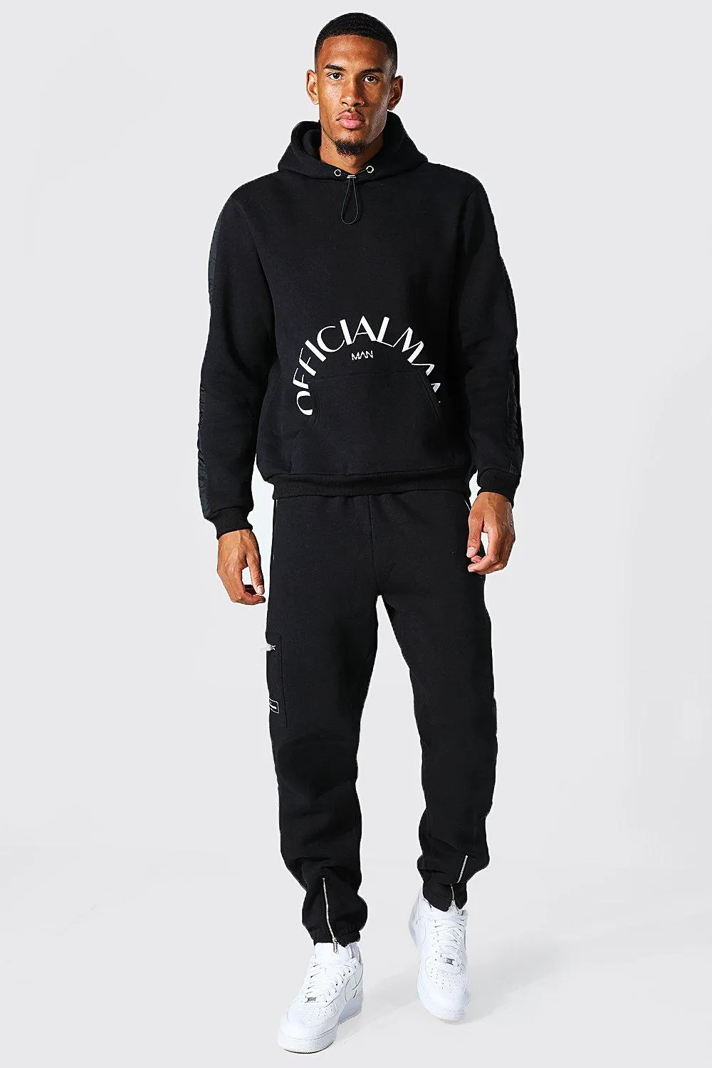 Tall Official Man Cargo Hooded Tracksuit