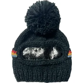 The Blueberry Hill Ski Goggle Hand-Knit Hat, Black