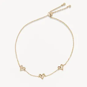 Three Hearts Bracelet