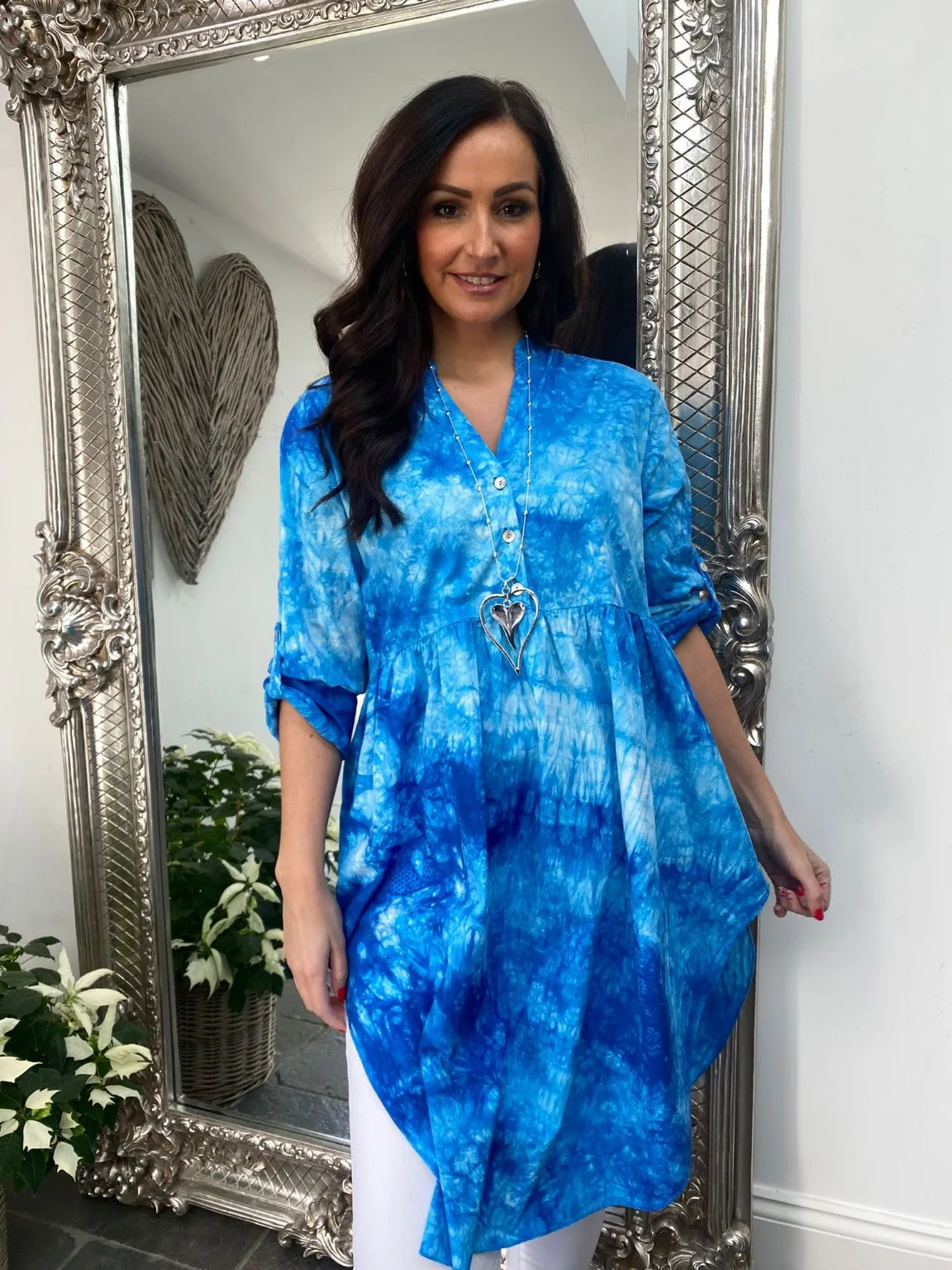 Tie Dye Tunic Dress Raven