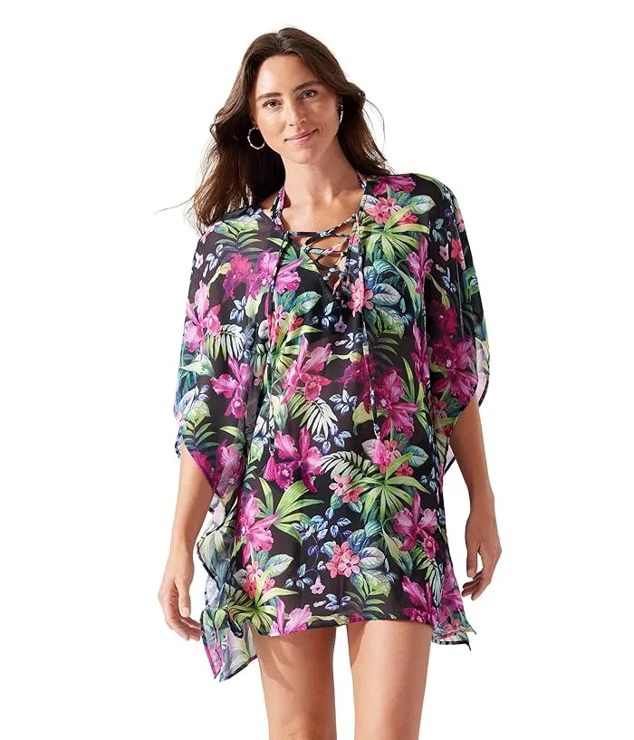 Tommy Bahama Coastal Gardens Lace-Up Tunic