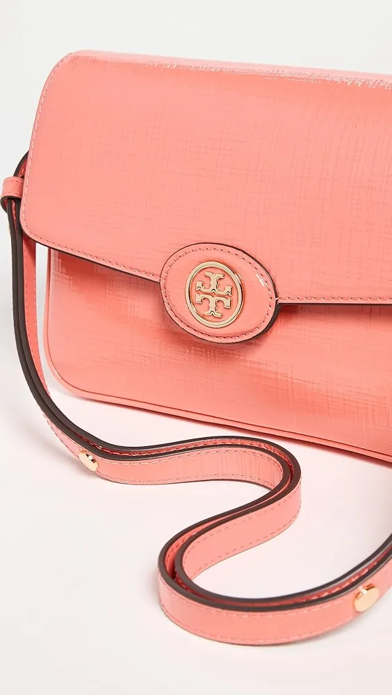 Tory Burch   Robinson Crosshatched Convertible Shoulder Bag 