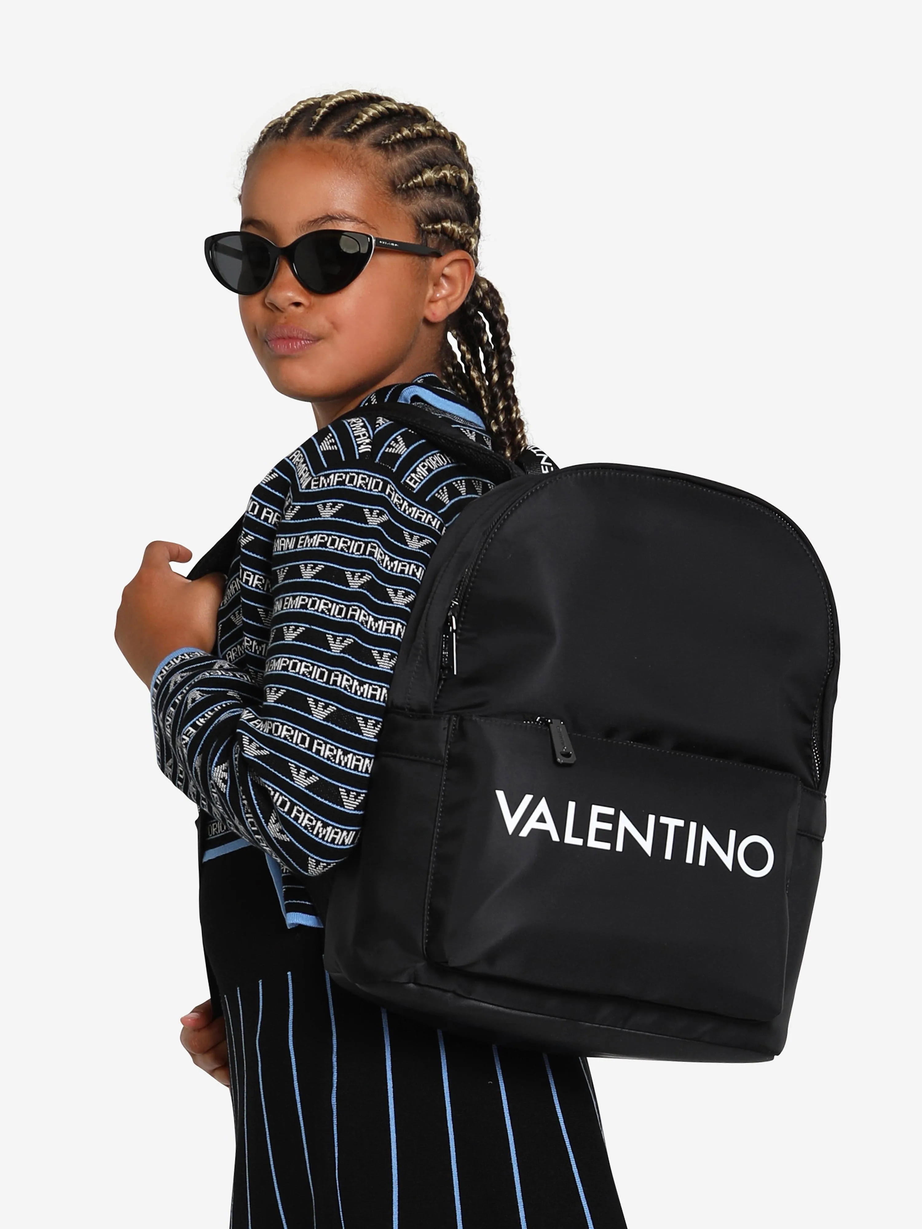 Valentino Girls Kylo Backpack in Black (W:29cm)