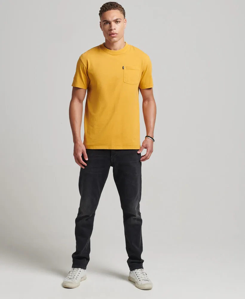 Vintage Workwear Pocket T Shirt | Denim Co Ochre