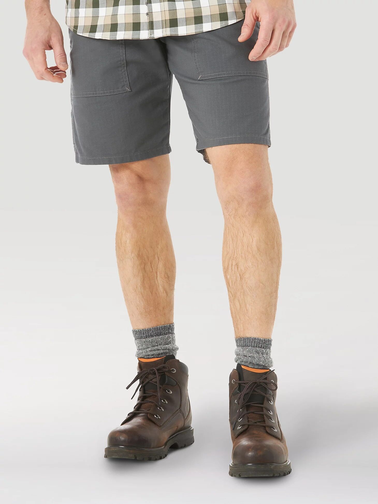 Wrangler Men's Riggs Workwear Regular Fit Work Short in Grey